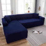Capa Para Sofa de Canto Azul Marinho | Capa Moderna